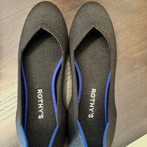 Rothy's original flat, black size 8.5